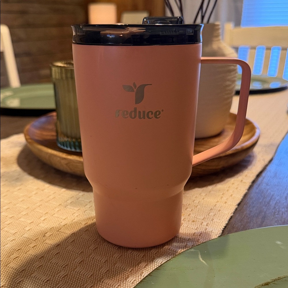 Pink Reduce Travel Mug